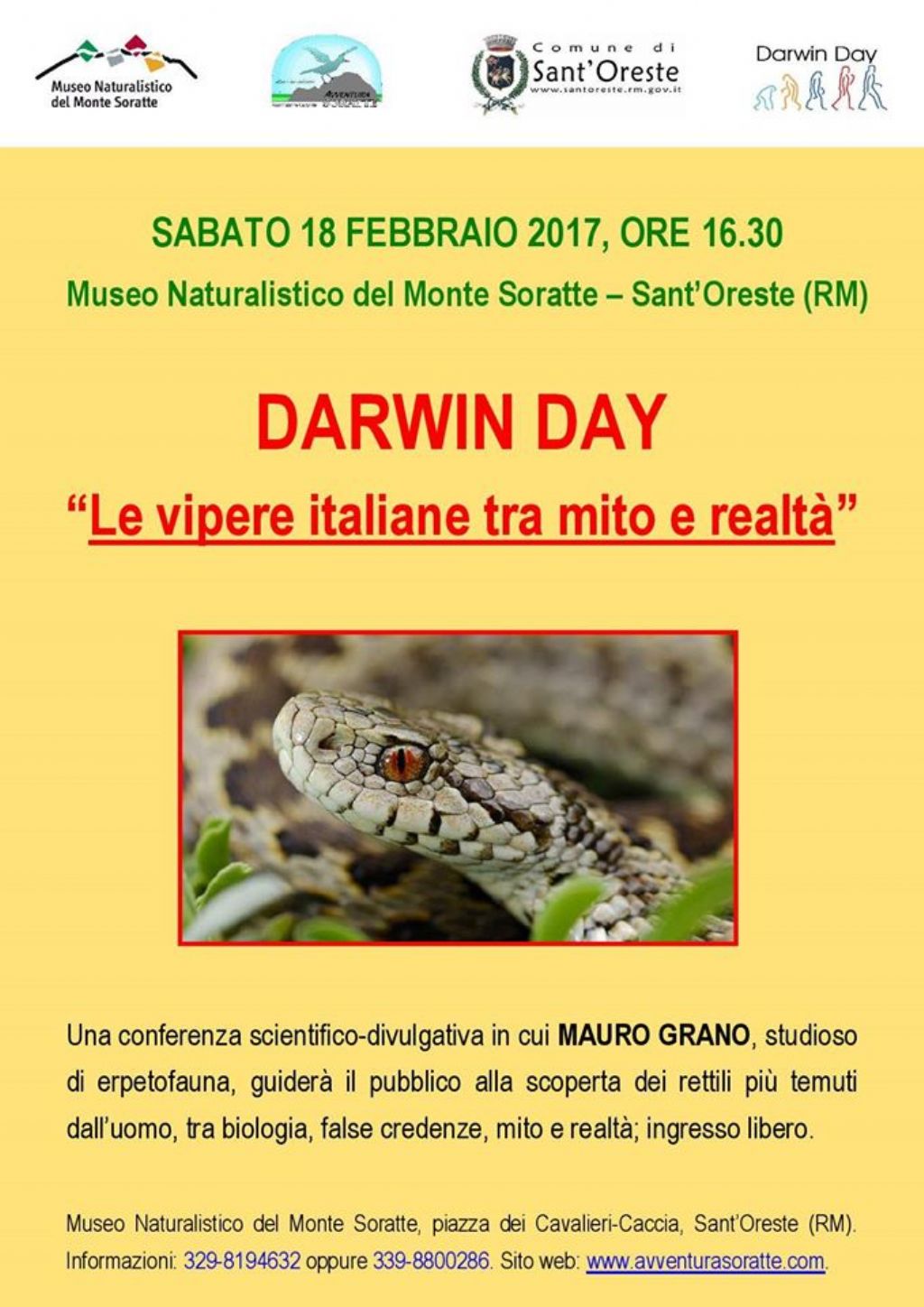 Darwin Day e le vipere
